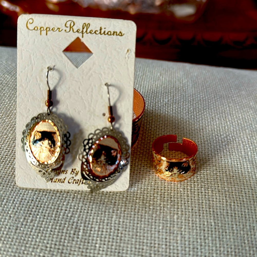 Set or earrings bracelet and ring